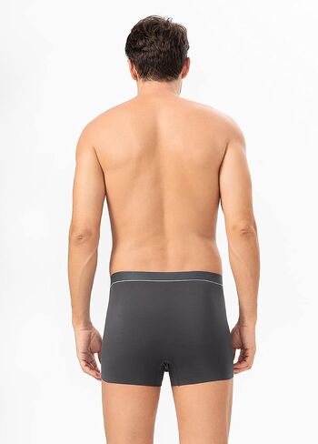 DAVID ARCHY Men's Breathable Comfort Soft Underwear Cotton-Modal Blend Pouch Trunks V-Support Waistband in 3 Pack No Fly (M, Black/Dark Gray/Navy Blue - Cotton-Modal Blend) in Saudi Arabia
