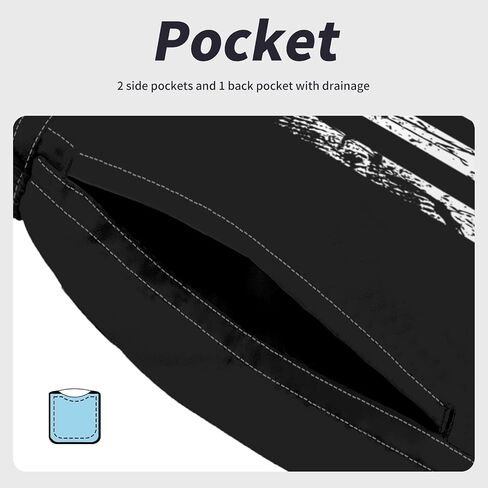Mens Swim Trunks Quick Dry Mens Swimwear Swimsuit for Mens with Drawstring Suit for Swim, Board, Surf, Paddle in Saudi Arabia