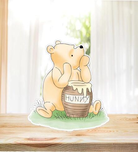 Vintage Winnie Cutouts Yard Signs Pooh Cutout Prop For Winnie Baby Shower Decorations, Classic Pooh Birthday Party Supplies (Large-Size) in Saudi Arabia