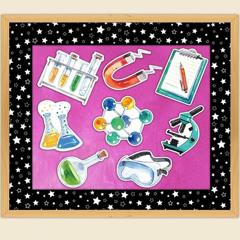 36pcs Science Cutouts Watercolor Science Lab Bulletin Board Decorations Cut-Outs for Back to School Classroom Teacher Supplies in Saudi Arabia