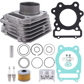 ApplianPar Cylinder Top End Rebuild kit for Honda ATV TRX300 FourTrax 300 FW 4x4 2x4 1988-2000 Head Piston Ring Gasket Tensioner