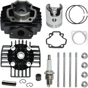 مجموعة إعادة بناء حشية رأس الأسطوانة 50cc متوافقة مع Yamaha PW50 Y-Zinger PW 50 1981-2023، QT50 1979-1987، YT60 Tri-Zinger 1984-1985، YF60 4-Zinger 1986 Dirt Bike in Kuwait