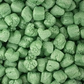 Magicwater Supply - 1 Cu Ft - Green Heart Shaped Recycled Anti Static Packing Peanuts - Compostable & Biodegradable Cushion for Shipping - Dust-Free & Abrasion Resistant - Void Filler