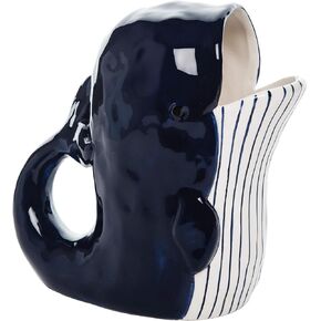 Beachcombers Nautical Whale Pitcher Blue