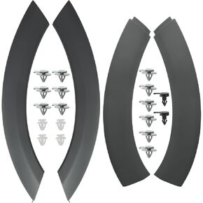AUTOKAY Front Wheel Arch Fender Flares Hood Trim for Cooper S R50 R52 R53 2002-2008, 4Pcs