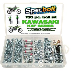 150pc Specbolt Kawasaki KXF 250 450 Four Stroke Bolt Kit for Maintenance & Restoration of MX Dirtbike OEM Spec Fastener KX250F KX450F KXF250 KXF450