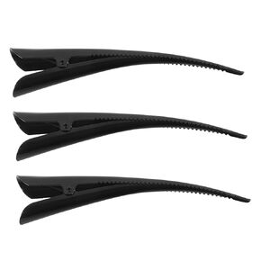 Hair Clip 3pcs Metal Hair Clips Duckbill Hair Clamps Duckbill Alligator Hair Barrettes Pin Hair Accessories (Black) Small Hair Clips