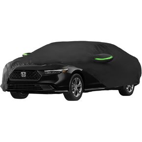 Proadsy 2024 Upgrade Car Cover for Honda Accord 2019-2024, Waterproof All Weather for Automobiles, Windproof Snowproof Rain Hail Sun UV Protection Full Outdoor Indoor Exterior Car Covers, Black