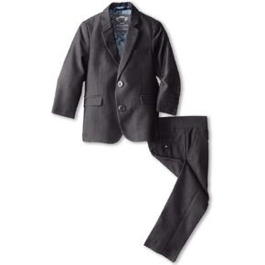 Two Piece Lined Classic Mod Suit for Kids – 80% Polyester – 20% Viscose – Slim Cut Vintage Black 1 16 Big Kid One Size