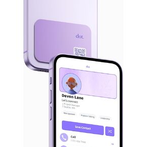 نقطة. رقيقة - بطاقة عمل رقمية - انقر لمشاركة NFC - iPhone وAndroid (نعناع)