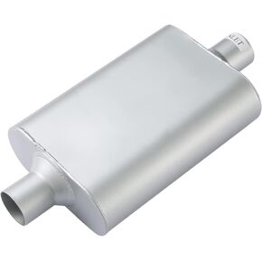 Universal Mufflers Dual Chamber 2.25" inlet/2.25" outlet overall 17" Performance Automotive Muffler Exhaust FH42440