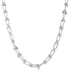 Dreuyet Paperclip Necklace for Women Girls Dainty 14K Gold Cuban Choker Necklace Herringbone Snake Necklace Paperclip Chain Necklaces Jewelry Gifts