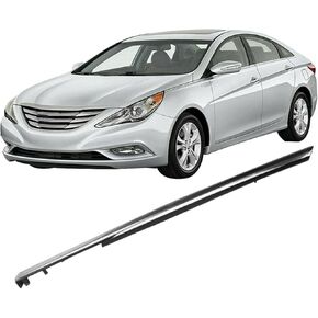Chrome Front Left Driver Side Fender Garnish Molding Trim Replacement for Sonata 2011-2014