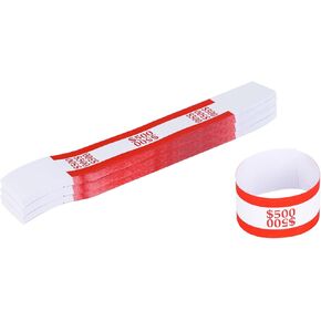NUCOUN Currency Band Bundles,Self-Adhesive,Money Bands for Cash,Bills Currency Straps,Organizer Dollar,$200 Green Pack of 150