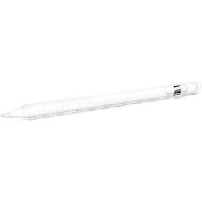 kwmobile Silicone Skin Compatible with Apple Pencil (1. Gen) - Skin Soft Flexible Sleeve Grip Protective Cover for Tablet Pen - Grey in Kuwait