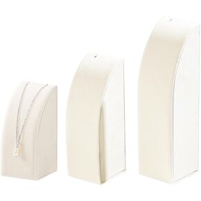 KunGe 3Pcs/Set Velvet Necklace Holder Stand, Pendant Chain Jewelry Display Rack for Show Selling, Bust Jewelry Organizer Display for Home or Home Show (Black) in Kuwait