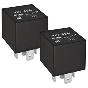 Relay 4RD93168001 007903001 12V 40A Relay (Pack of 2), 4rd 931 680-01 JD1914 12V 40A 5 Pin SPST Automotive Relay Replace 584416 586147 586224