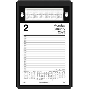 AT-A-GLANCE 2025 Desk Calendar Refill, Daily, Desk Pad Refill, 5" x 8", Large, Style (E4585025)