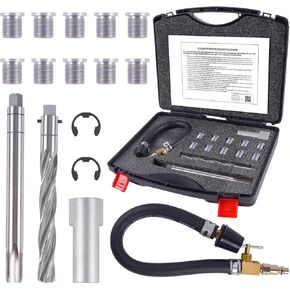 38900 Two Valve Tool Kit Compatible with Ford Triton For 1996-2003，Two Valve Cylinder Repair Kit for 4.6L, 5.4L and 6.8V-10 Two Valve Engines，Spark Plug Thread Repair Kit with 10*M14-1.25 Inserts