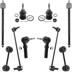 BOXI (Set of 10) Front & Rear Sway Bar Links Inner Outer Tie Rod Ends Lower Ball Joints Fit for Dodge Grand Caravan Chrysler Town & Country 2001-2007 Voyager 2001-2003 | K7399 K7258 EV405 ES3537 K7301
