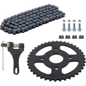 420 Rear Chain Sprocket 40T 40mm Holes with Chain Breaker Compitable with for CT200U BT200X CT200U-EX Baja Heat Massimo MB165 MB200 196cc 200cc Mini Bike Go Kart Parts