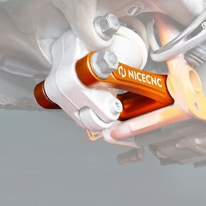 NICECNC Orange Suspension Drop Lowering Links Compatible with KTM 690 Enduro/Enduro R/SMC/SMC R 2008-2023,Husqvarna 701 Enduro/Supermoto 2016-2023,GasGas 700 SM/ES 2022-2023,See Fitment