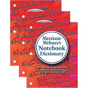 Merriam-Webster Notebook Dictionary, Pack of 3