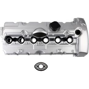 Aluminum Engine Valve Cover Kit Compatible with 2006 BMW 325i 325xi 330i 330xi Z4 2006-2007 525i 525xi 530i 530xi 3.0L L6 Replacement for 11127548274 11-12-7-548-274