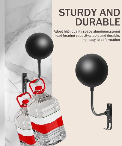 Motorcycle Helmet Holder,Car Accessories Helmet Holder Wall Mount,Motorcycle Helmet Rack Wall Mount,180 Degree Rotation Helmet Hanger with 2 Hook,Helmet Rack for Motorcycle Bike Rugby Helmet in Saudi Arabia