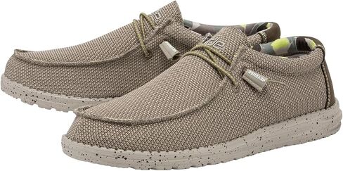 Hey Dude Men's Wally Sox Ice Grey Size 13 | Men's Loafers | Men's Slip On Shoes | Comfortable & Light-Weight in Saudi Arabia