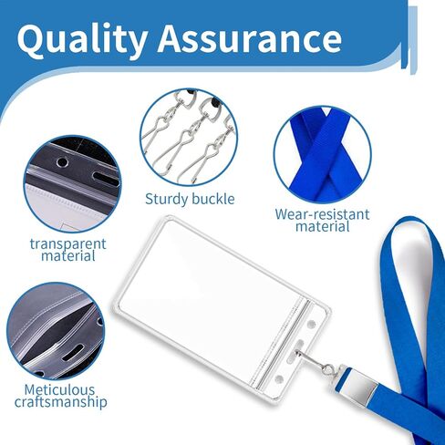 10 Pack Cruise Lanyard with Waterproof ID Card Holder Durable Lanyard with ID Badge Holder Clear ID Badge Card with Colorful Lanyards for Cruises Ships Cards Keys Carnival Sail (10 Colors) in Saudi Arabia