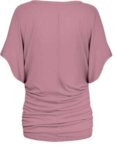 Hybrid & Company Womens Super Comfy Boat Neck Dolman Top Shirt in Kuwait
