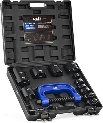 Orion Motor Tech Ball Joint Press Kit, 21pc Master Ball Joint Removal Tool, Upper and Lower Ball Joint Remover with C Frame, Heavy Duty Brake Anchor Pin U Joint Ball Joint Press Tool for 2WD 4WD Cars in Saudi Arabia