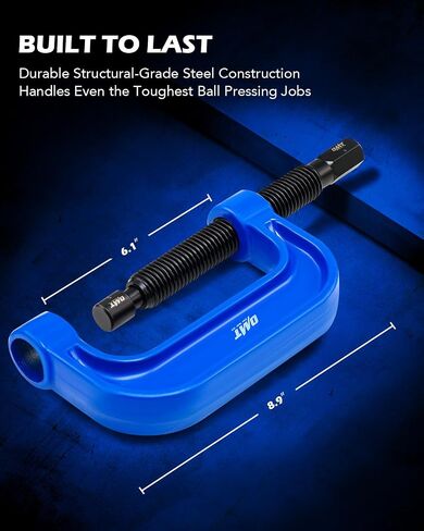 Orion Motor Tech Ball Joint Press Kit, 21pc Master Ball Joint Removal Tool, Upper and Lower Ball Joint Remover with C Frame, Heavy Duty Brake Anchor Pin U Joint Ball Joint Press Tool for 2WD 4WD Cars in Saudi Arabia