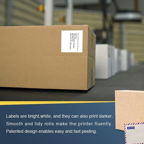 BETCKEY - Compatible Continuous Labels Replacement for Brother DK-2205 (2.4 in x 100 ft), Use with Brother QL Label Printers [10 Rolls] in Kuwait