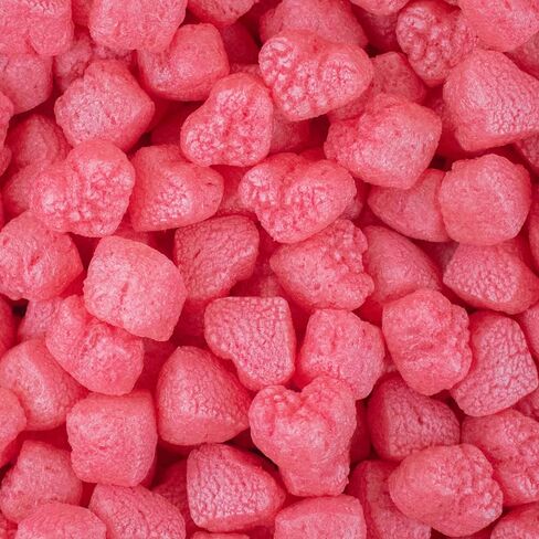 Magicwater Supply - .5 Cu Ft - Red Heart Shaped Recycled Anti Static Packing Peanuts - Compostable & Biodegradable Cushion for Shipping - Dust-Free & Abrasion Resistant - Void Filler in Saudi Arabia