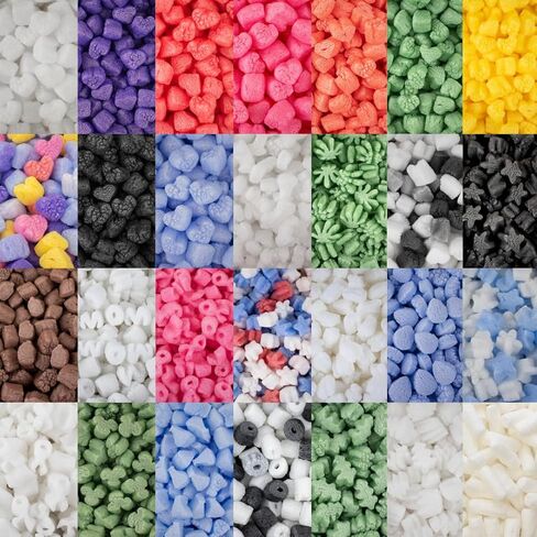Magicwater Supply - .25 Cu Ft - Red Heart Shaped Recycled Anti Static Packing Peanuts - Compostable & Biodegradable Cushion for Shipping - Dust-Free & Abrasion Resistant - Void Filler in Saudi Arabia