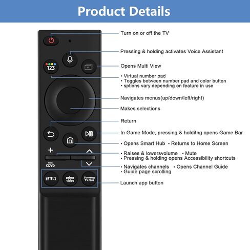 Voice TV Remote Control Replacement for L5B83H Stick 2nd Gen, Remote Control LY73PR E9L29Y EX69VW S3L46N LDC9WZ A78V3N in Kuwait