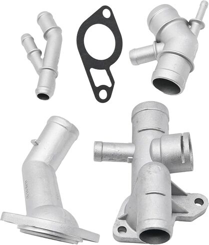 1J0121087E Cast Aluminum Coolant Flange Upgrade Kit Replacement for 2000-2005 VW Golf Mk4 Jetta Mk4, 2000-2002 TT, 06A121121C 06A121133J in Saudi Arabia