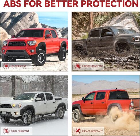 YITAMOTOR Fender Flares Fits 2018-2020 Ford F-150(Excludes Trucks with Technology Package), Pickup Front Rear Wheels Smooth Pocket Bolt-Riveted Style in Saudi Arabia