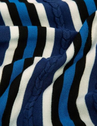 PJ PAUL JONES Mens Vintage Striped Knit Polo Shirt Long Sleeve Button Down Cardigan Sweater in Kuwait