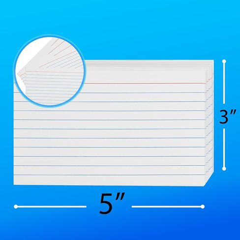 مجموعة حامل بطاقات مؤشر 3 × 5 مع 100 بطاقة فهرسة مسطرة ومقسمات الألوان منظم بطاقة الفهرس لبطاقات الدراسة وبطاقات الفلاش وبطاقات الملاحظات وبطاقات الوصفات وصندوق الملفات in Kuwait
