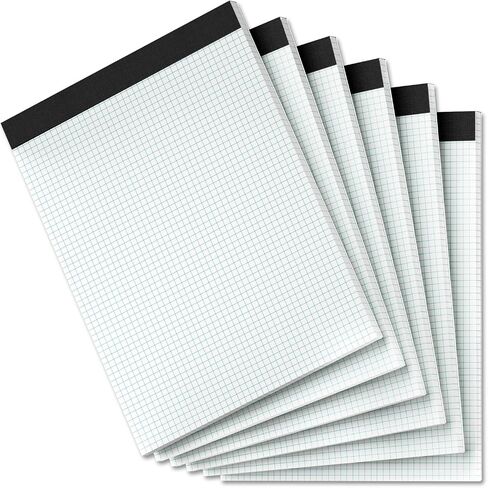 10 Pack Graph Paper Pad 8.5 x 11 Quadrille Pad 5x5 Blue Quad Rule Grid Notebook Paper 1/5 White Graph Paper 8-1/2 x 11 Grid Paper Pad 8.5 x 11 Square Engineering Paper Pads for Office - 50 Sheets/Pad in Saudi Arabia
