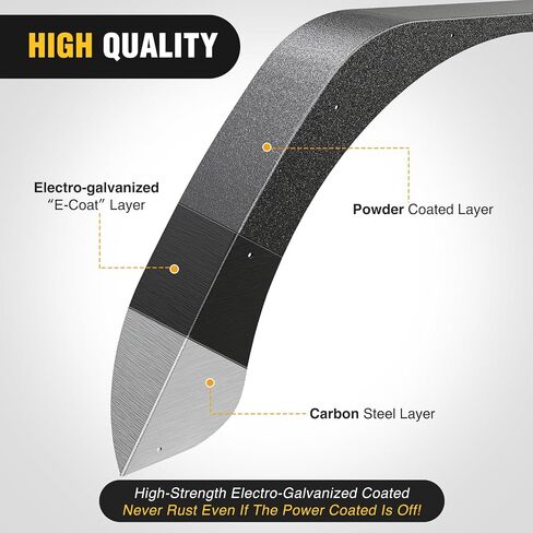 Nilight Off-Road Fender Flares Kit Compatible with 1997-2006 Wrangler TJ & LJ Heavy-Duty Solid Steel Black Textured Front Rear Flat 4 PCS in Saudi Arabia