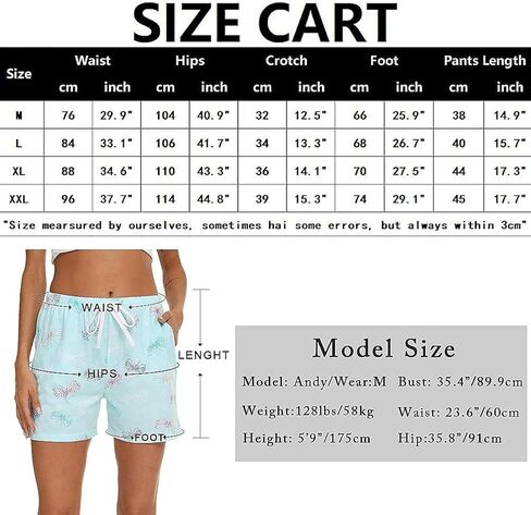 ENJOYNIGHT Women Pajama Shorts Cotton Lounge Bottoms Sleep Shorts with Drawstring & Pockets in Kuwait