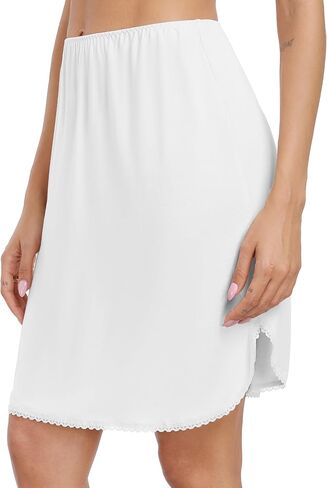 Vlazom Half Slips for Women Under Dress Short Slip Dress Side Slit Under Slips for Women Under Dresses Size S-XXL in Kuwait