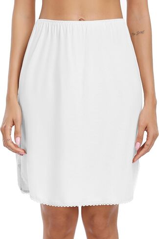Vlazom Half Slips for Women Under Dress Short Slip Dress Side Slit Under Slips for Women Under Dresses Size S-XXL in Kuwait