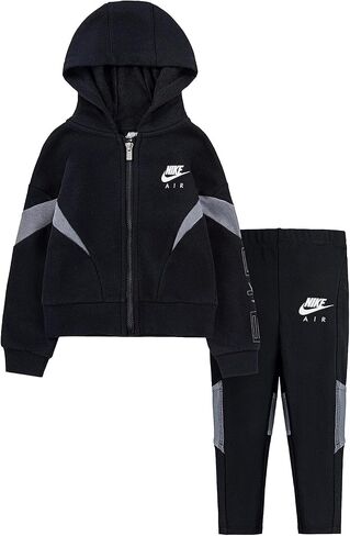 Nike Girl's Full Zip Jacket Air Set (Little Kids) Black 6 Little Kid in Saudi Arabia