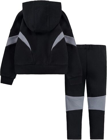 Nike Girl's Full Zip Jacket Air Set (Little Kids) Black 6 Little Kid in Saudi Arabia