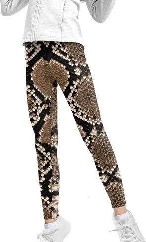 Girls'Sport Legging Buttery Soft High Waist Yoga Pants for Jogging,4-13 Years Kids Girls in Saudi Arabia